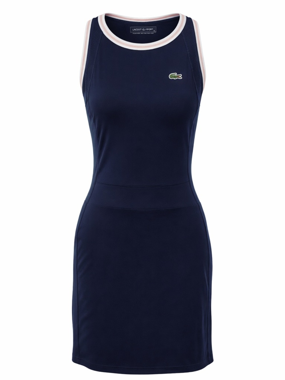 Lacoste Navy Sleeveless Sport Dress with White Trim
